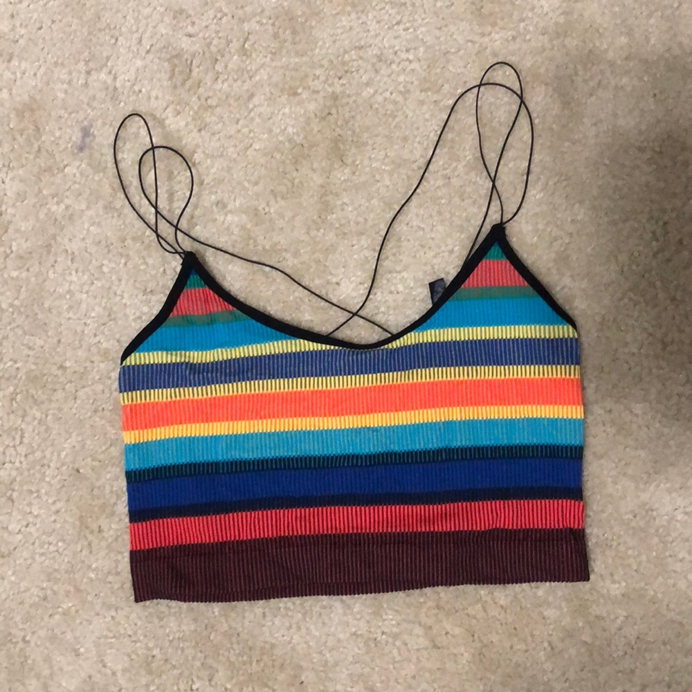 Urban Outfitters Multicolor fitted crop top